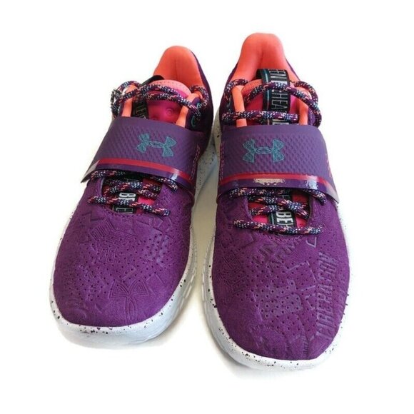 Under Armour Sz M5.5 W7 Flow FUTR X Basketball Shoes Black History 3025344-500 - Picture 5 of 8